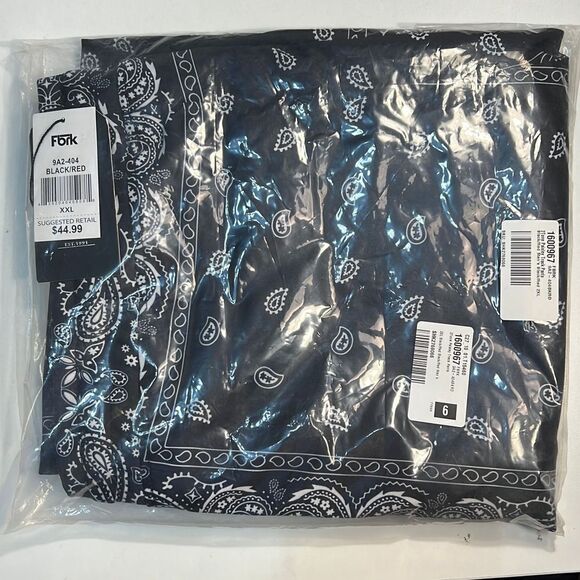 FBRK 2Tone Paisley Track Pants- NWT - Picture 2 of 5